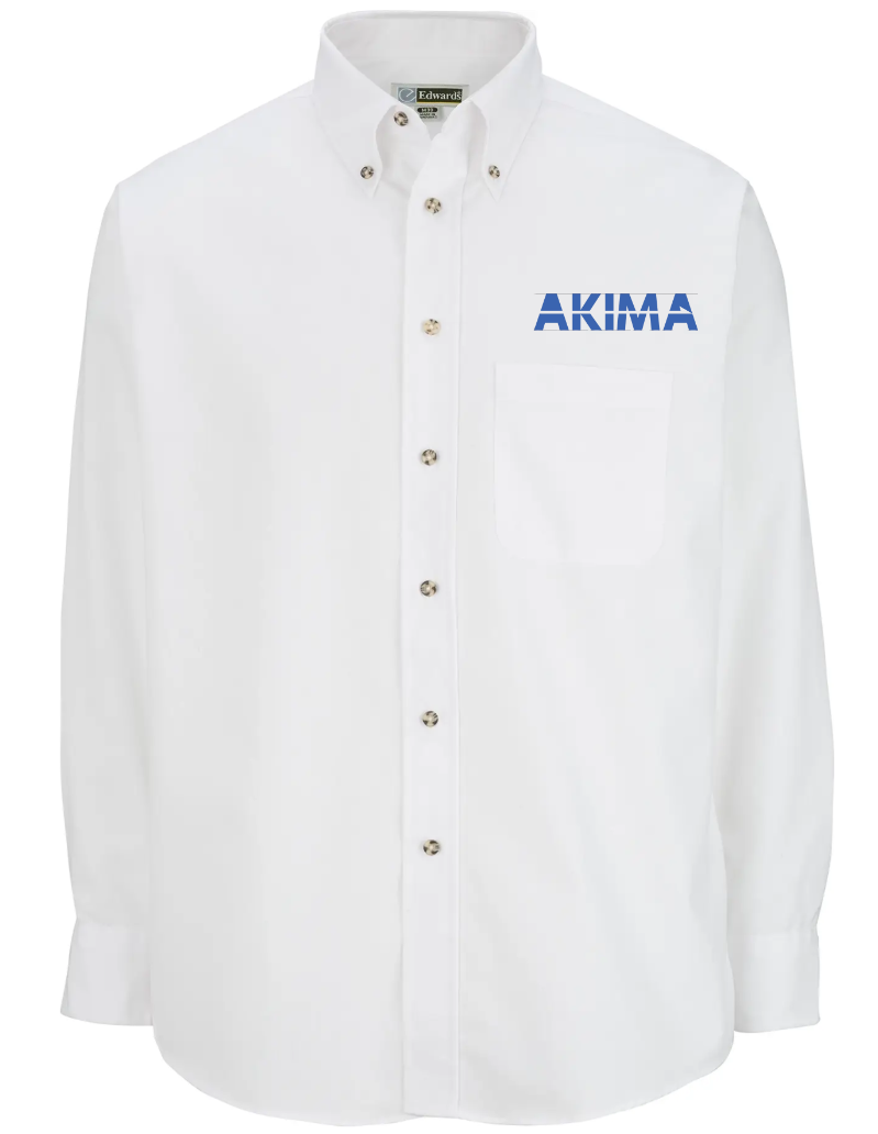 AKI Easy Care Poplin Long Sleeve Mens Shirt