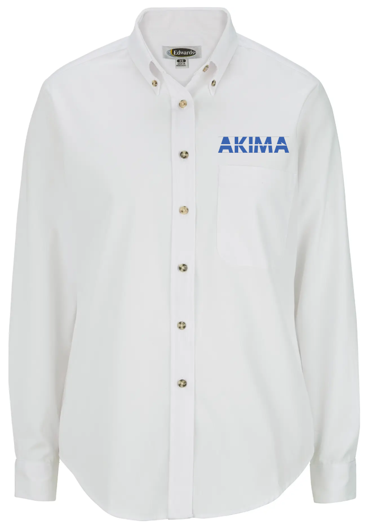 AKI Easy Care Poplin Long-Sleeve Ladies Shirt