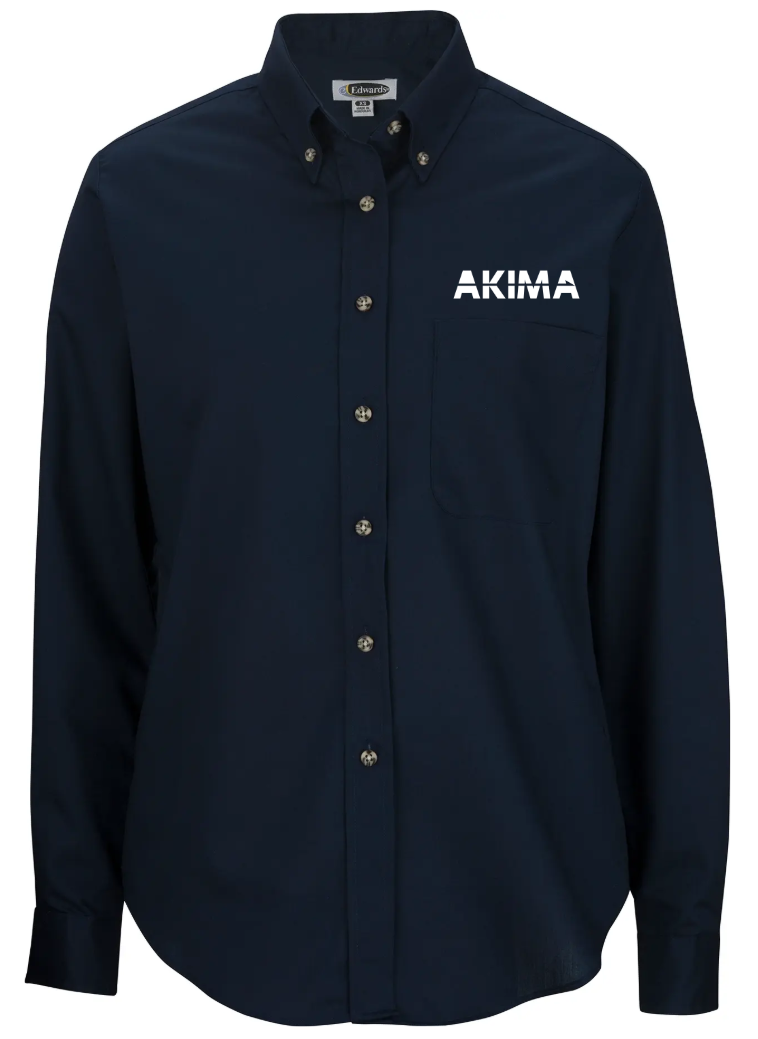 AKI Easy Care Poplin Long-Sleeve Ladies Shirt