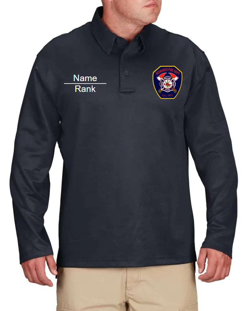 BFD I.C.E.® Men’s Performance Polo – Long Sleeve