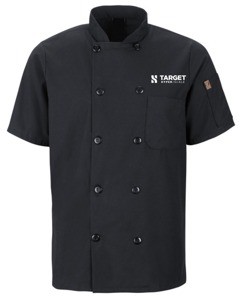 TH Men's Short Sleeve Chef Coat with OilBlok + MIMIX®
