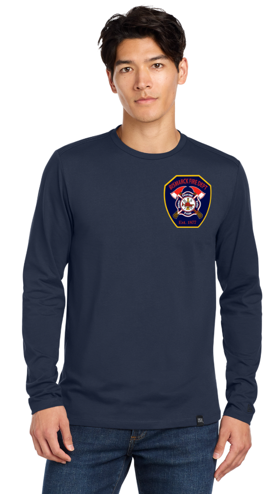 BFD New Era® Heritage Blend Long Sleeve Crew Tee