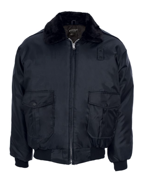 Nylon Police Bomber Jacket