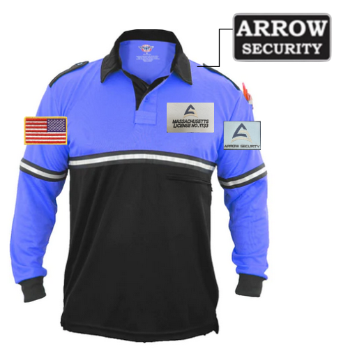 ARR Two Tone Bike Patrol Shirt with Zipper Pocket Long Sleeve