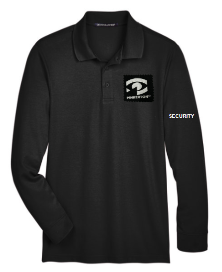 PIN Devon & Jones Men's CrownLux Performance® Plaited Long Sleeve Polo