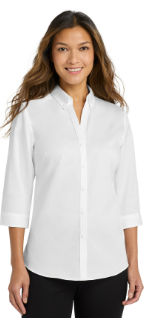 Port Authority® Women's 3/4-Sleeve SuperPro™ Twill Shirt