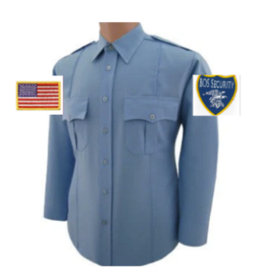 BOS Poly/Cotton Long Sleeve Security Shirt