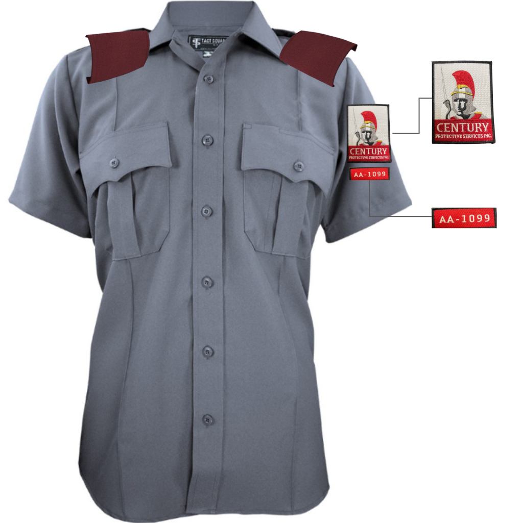 CPS Men’s Polyester Short Sleeve Uniform Shirt