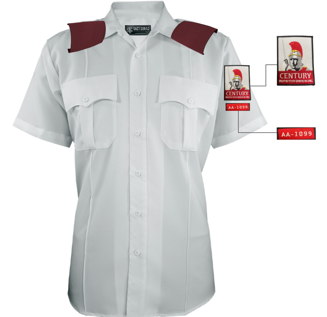 CPS Men’s Polyester Short Sleeve Uniform Shirt
