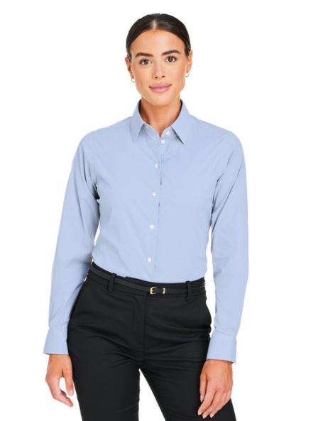 Women's CrownLux Performance® Microstripe Dress Shirt