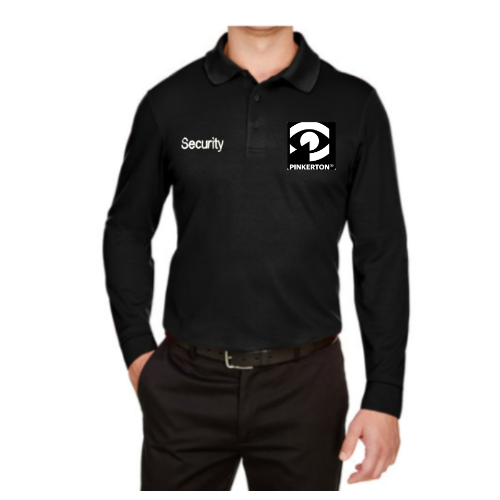 PIN Devon & Jones Men's CrownLux Performance® Plaited Long Sleeve Polo
