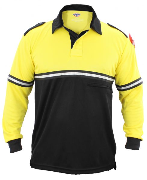 Two Tone Bike Patrol Shirt With Zipper Pocket Long Sleeve
