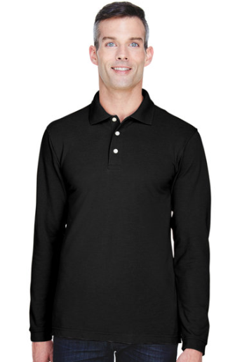 Men's Easy Blend Long-Sleeve Polo