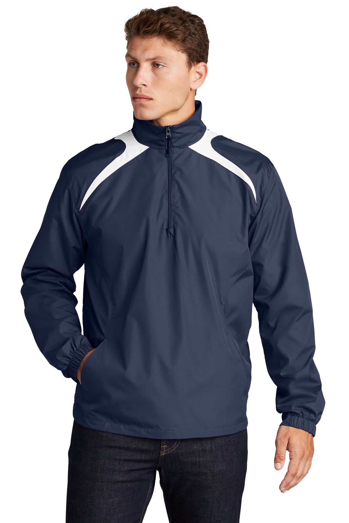 Sport-Tek® Fleece-Lined Colorblock Jacket