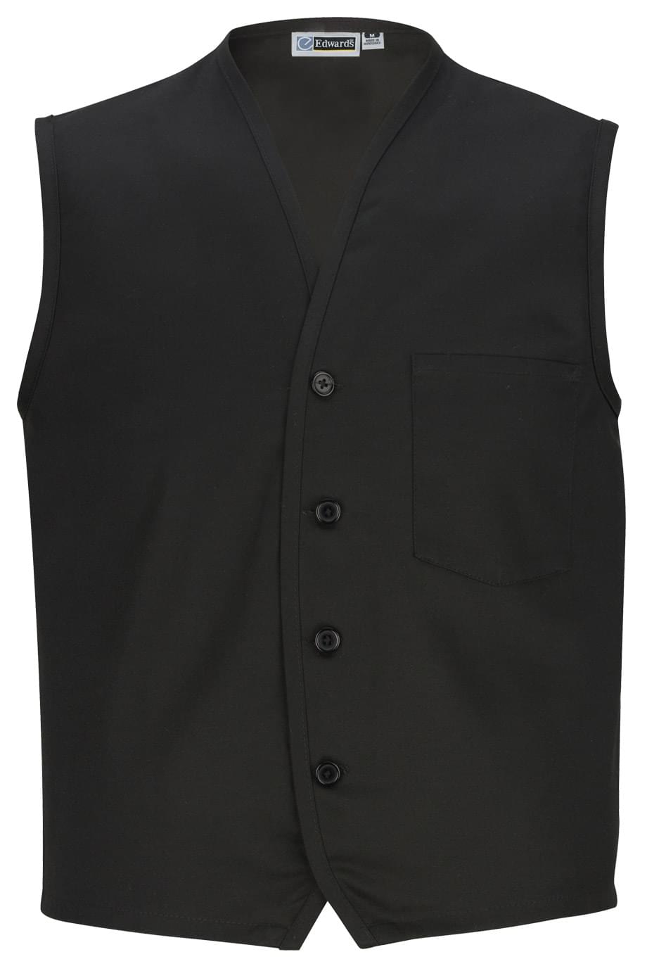 Twill Vest With Waist Pockets