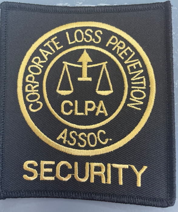 Patch (Corporate Loss Prevention Association) Gold on Black