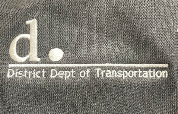Embroidery - (D. District Dept of Transportation) in White