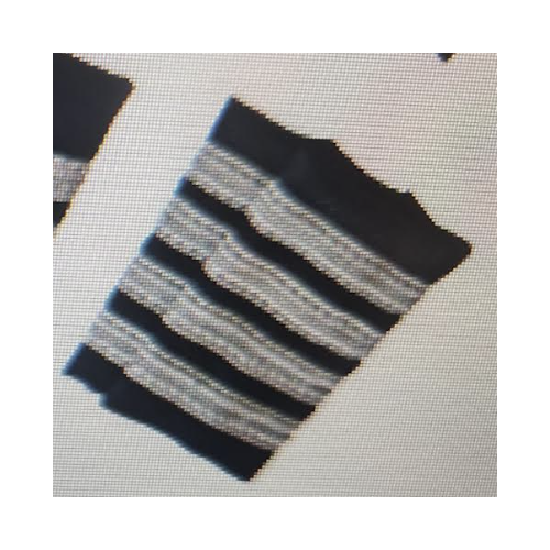 Mini Epaulets (Grey Stripe - Four Lines) on Black