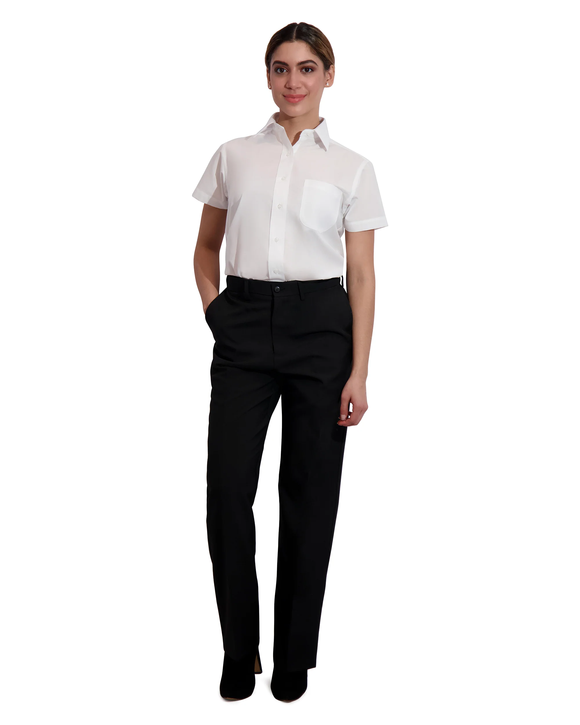 Neil Allyn Women’s 65/35 Short Sleeve Dress Shirt