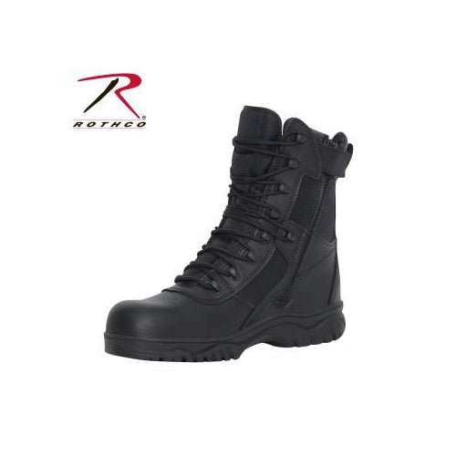 Rothco Forced Entry Tactical Boot With Side Zipper & Composite Toe - 8 Inch