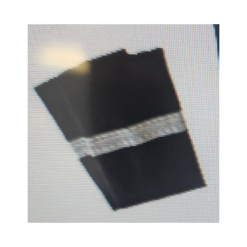 Mini Epaulets (Grey Stripe - One Line) on Black