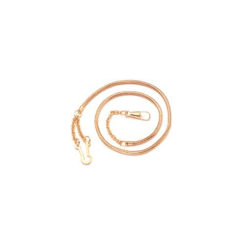 Gold Snake Whistle Chain, Button Style