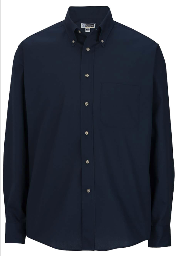 Easy Care Poplin Long Sleeve Mens Shirt