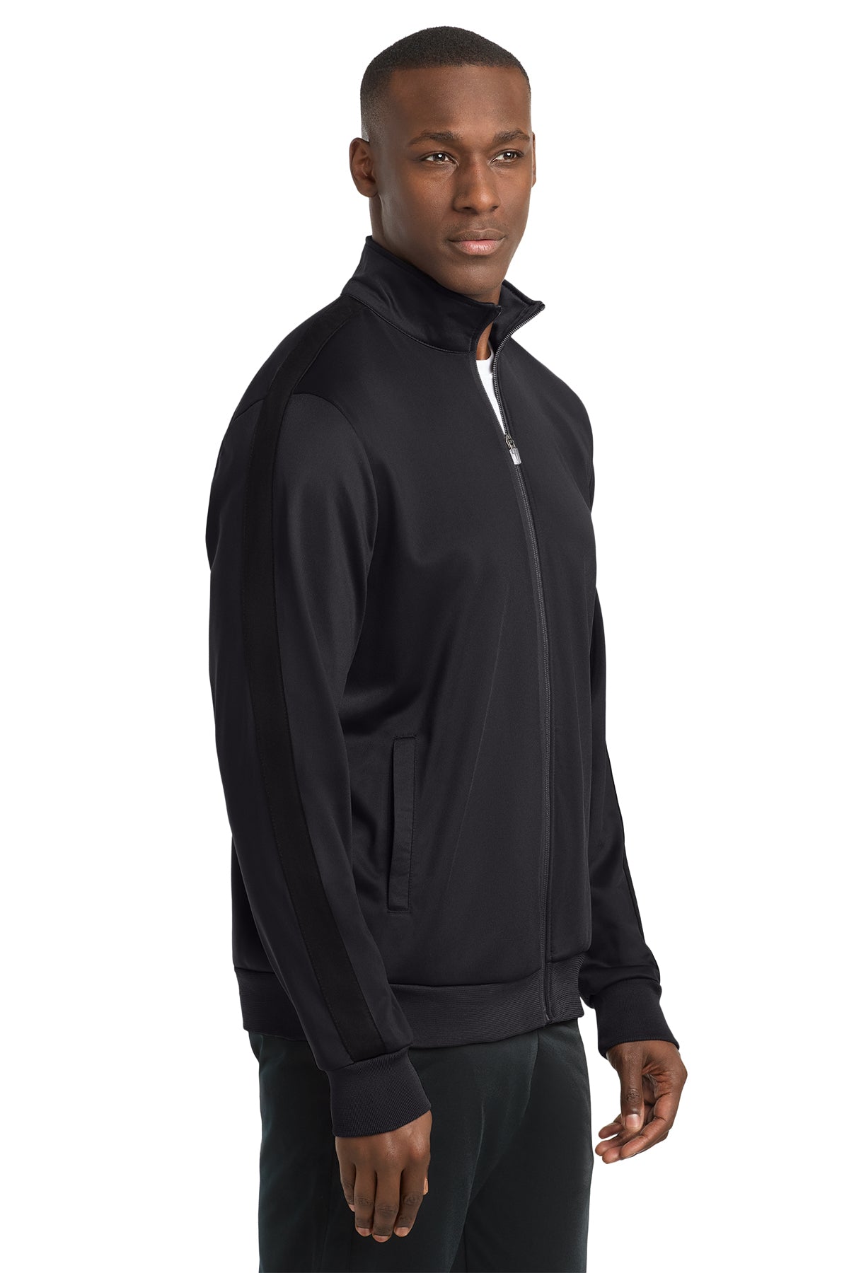 Sport-Tek ® Tricot Sleeve Stripe Track Jacket