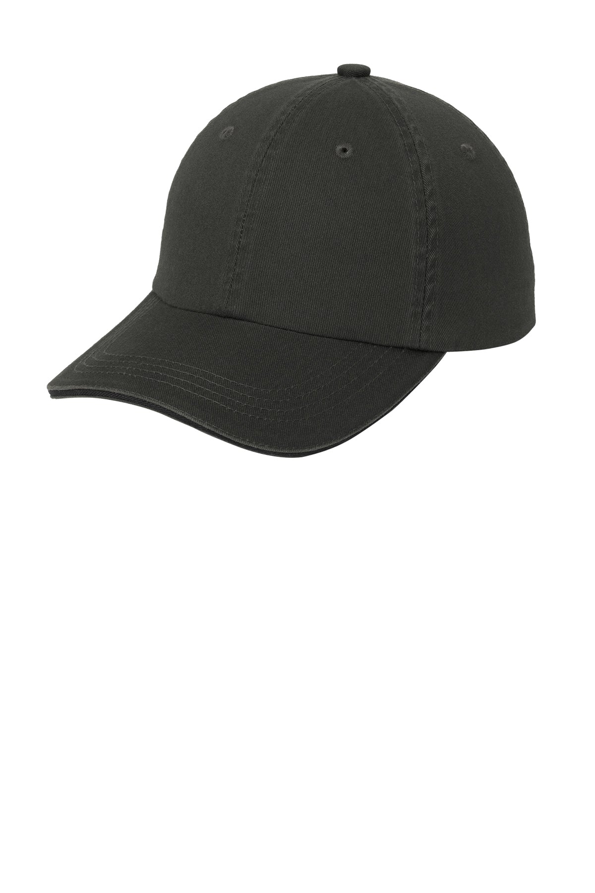 Port Authority® Sandwich Bill Cap with Striped Closure