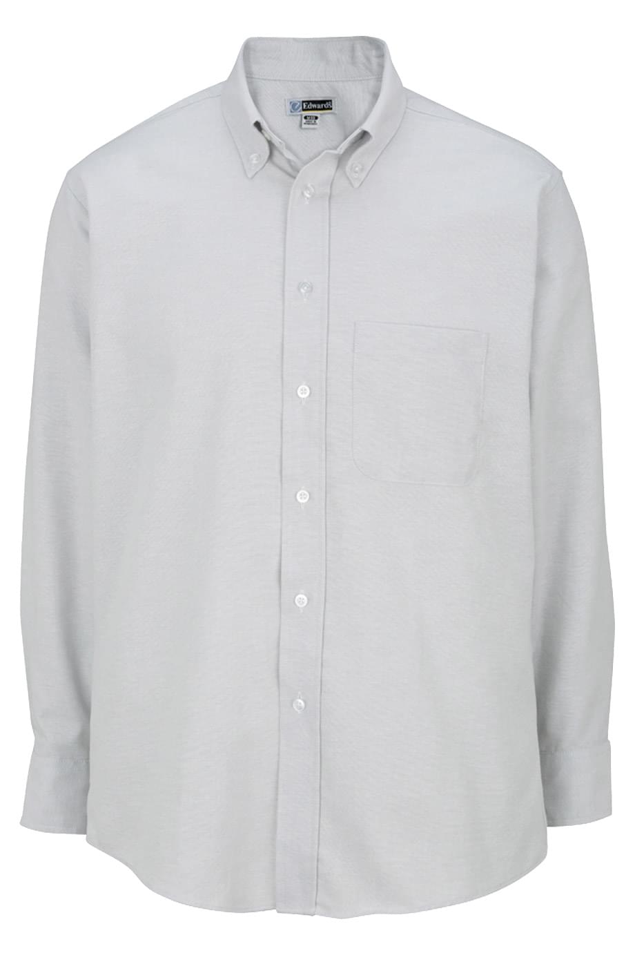 Easy Care Oxford Long Sleeve Mens Shirt (Color: Solid Colors)