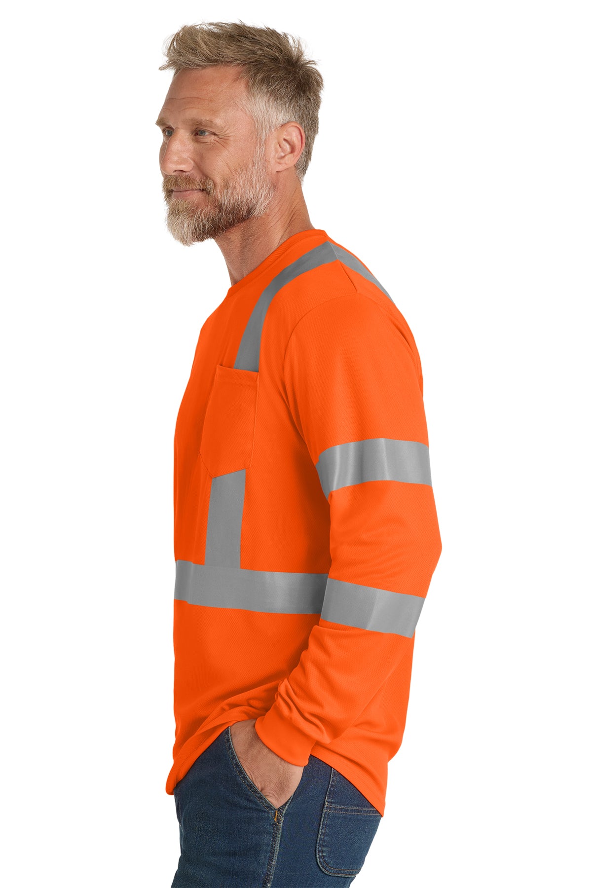 CornerStone® ANSI 107 Class 3 Mesh Long Sleeve Tee