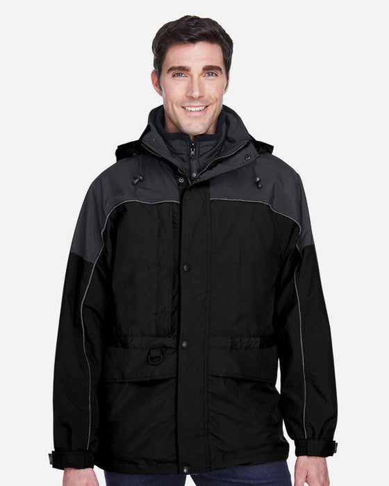 North End Men's 3-in-1 Two-Tone Parka