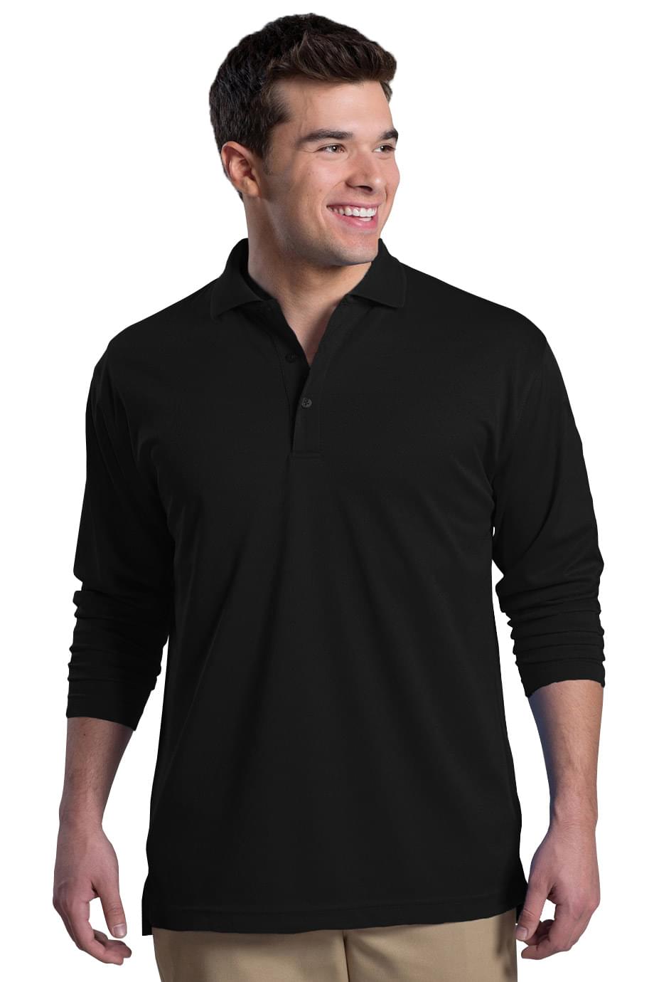 Hi-Performance Mesh Long Sleeve Polo