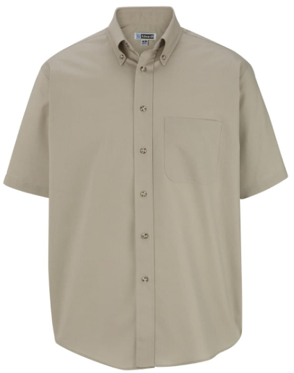 Easy Care Poplin Short Sleeve Mens Shirt