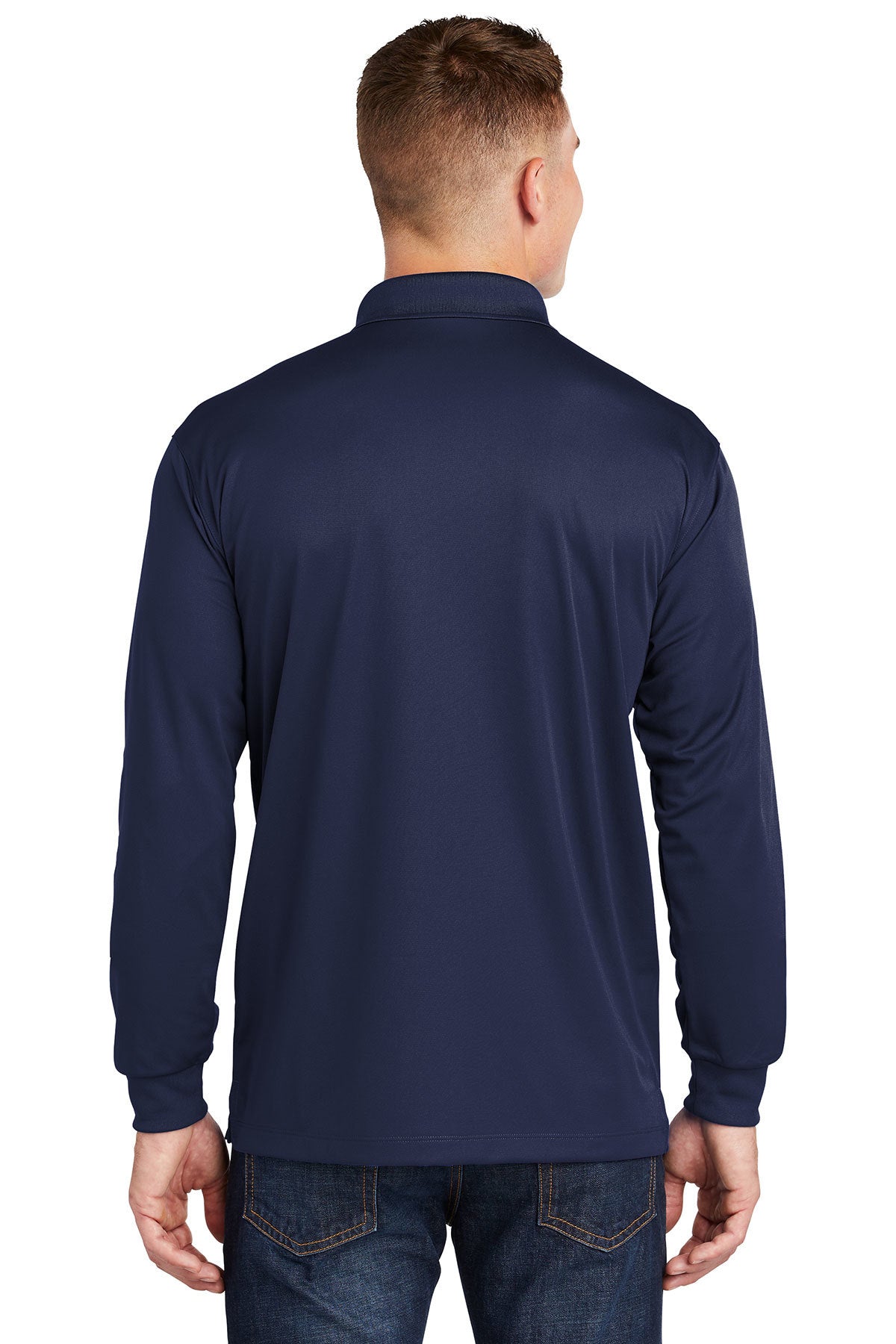 PIN Sport-Tek® Long Sleeve Micropique Sport-Wick® Polo