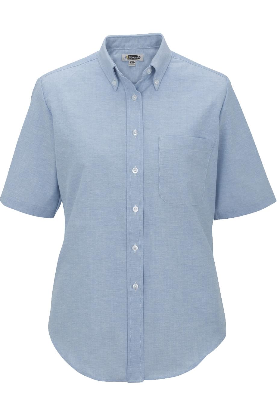 Easy Care Oxford Short Sleeve Ladies Shirt