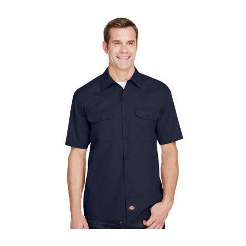 Men's FLEX Short-Sleeve Twill Work Shirt