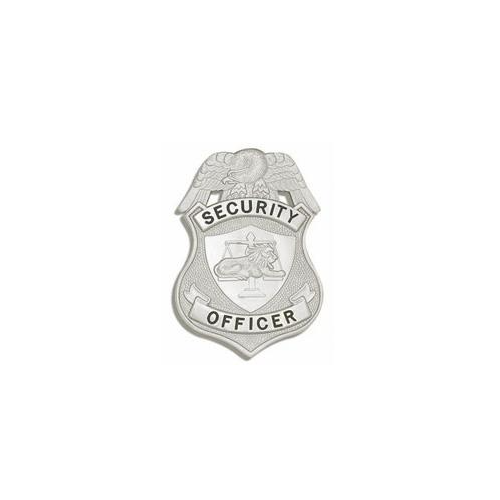 NS Metal Badge (National Security) Silver Lion w/ Scales