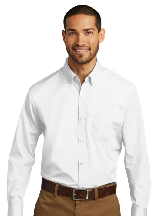 Port Authority® Long Sleeve Carefree Poplin Shirt