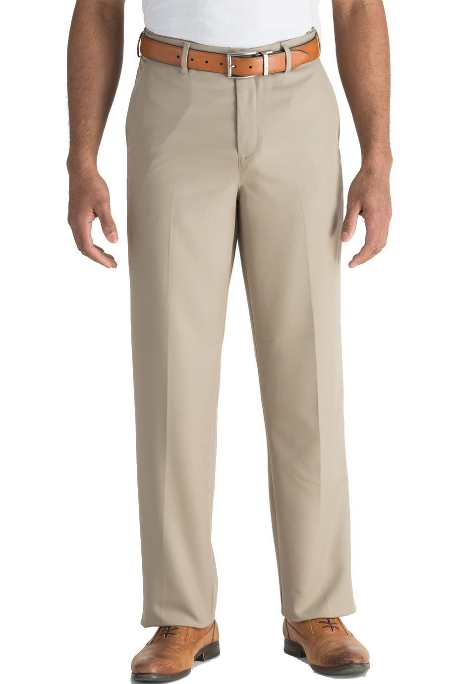 Microfiber Flat Front Dress Pant