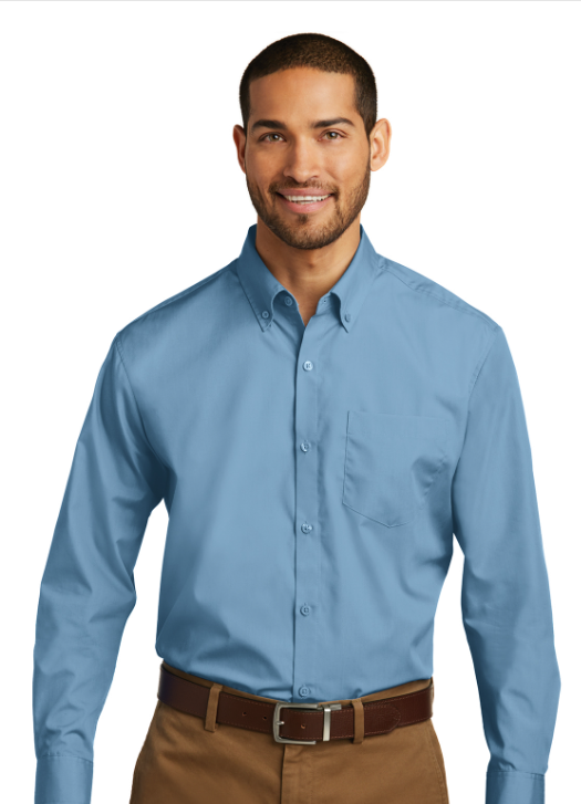 Port Authority® Long Sleeve Carefree Poplin Shirt