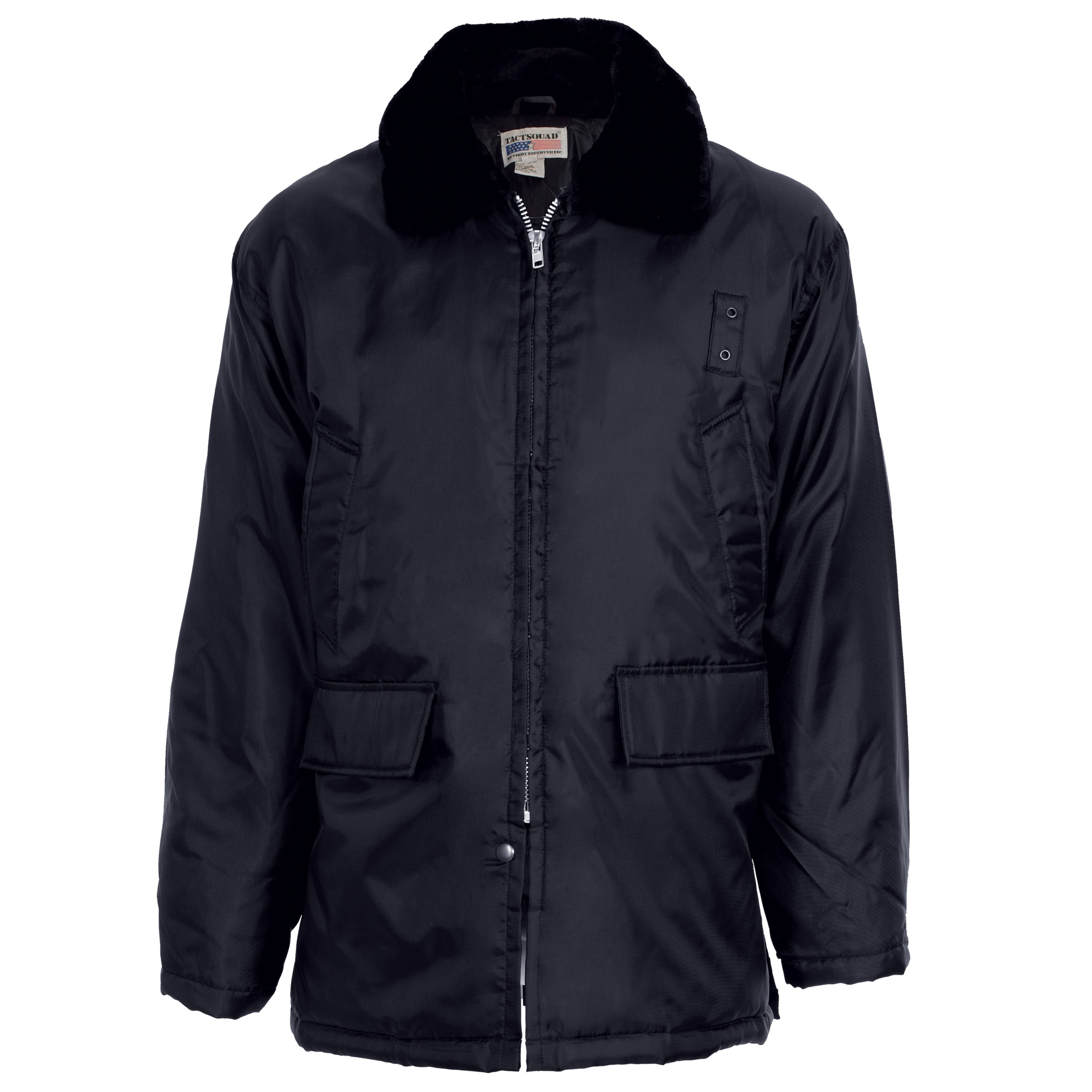 Snap Front Duty Jacket with Hidden Zipper