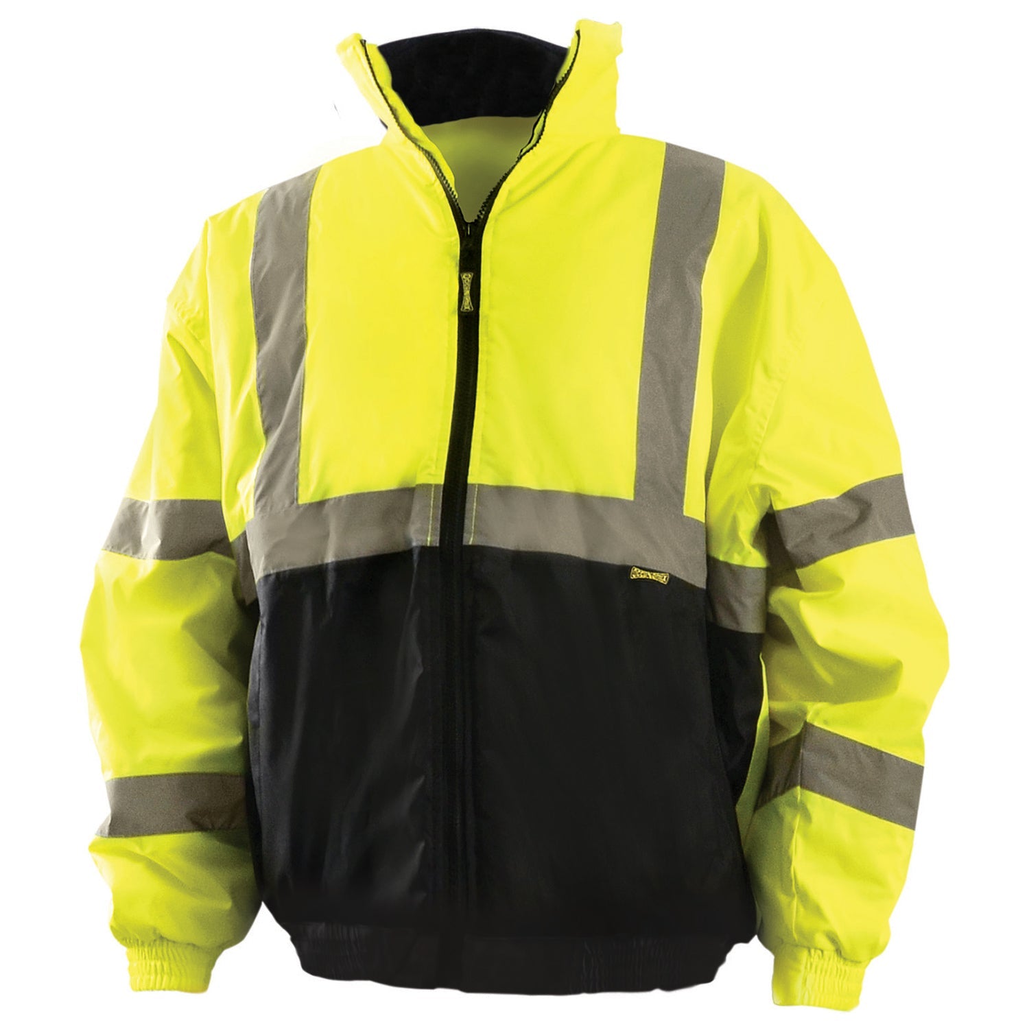 OccuNomix LUX-250-JB-B Type R Class 3 Value Black Bottom Bomber Jacket
