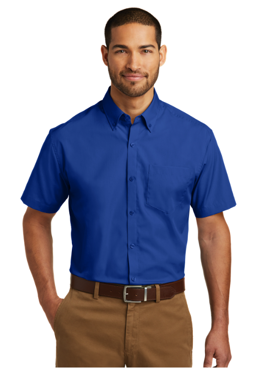 Port Authority® Short Sleeve Carefree Poplin Shirt