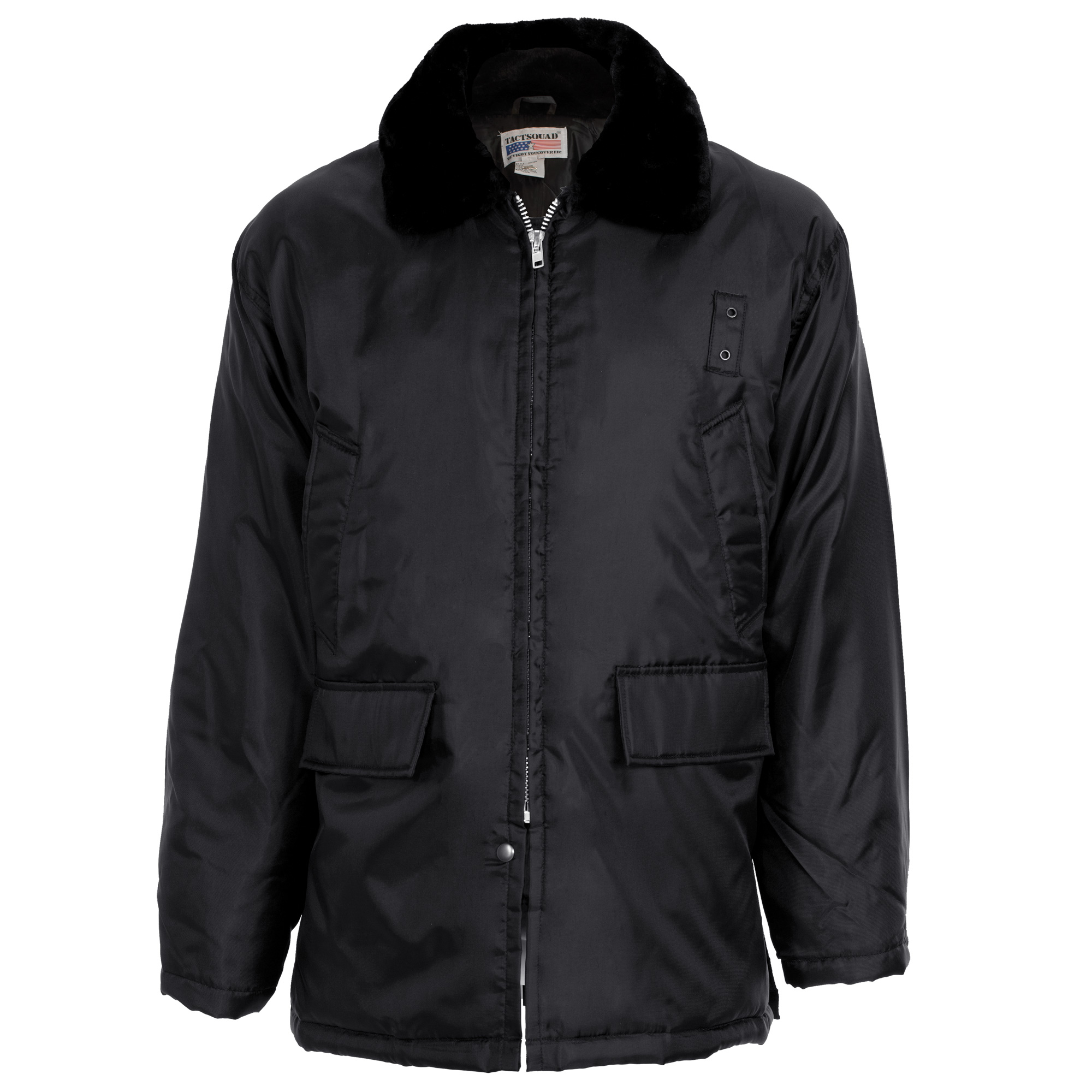 Snap Front Duty Jacket with Hidden Zipper