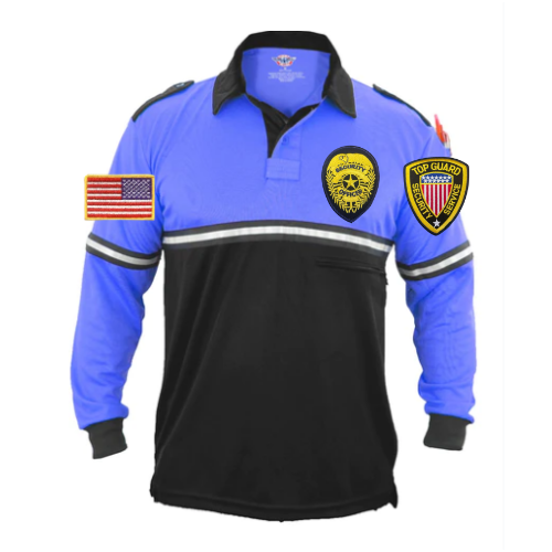 TG  Two Tone Bike Patrol Shirt With Zipper Pocket - Long Sleeve