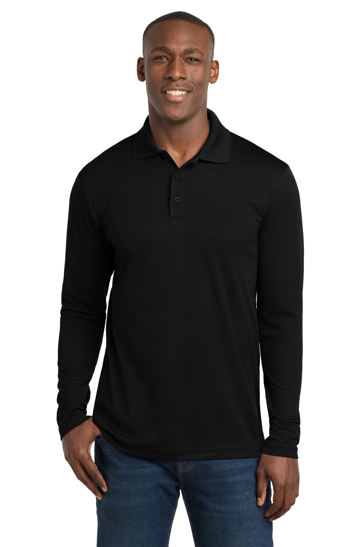 Sport-Tek ® PosiCharge ® RacerMesh ® Long Sleeve Polo