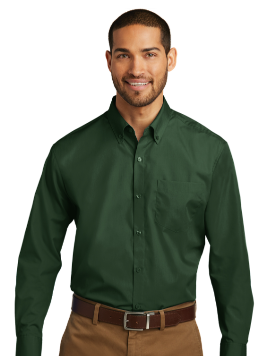 Port Authority® Long Sleeve Carefree Poplin Shirt
