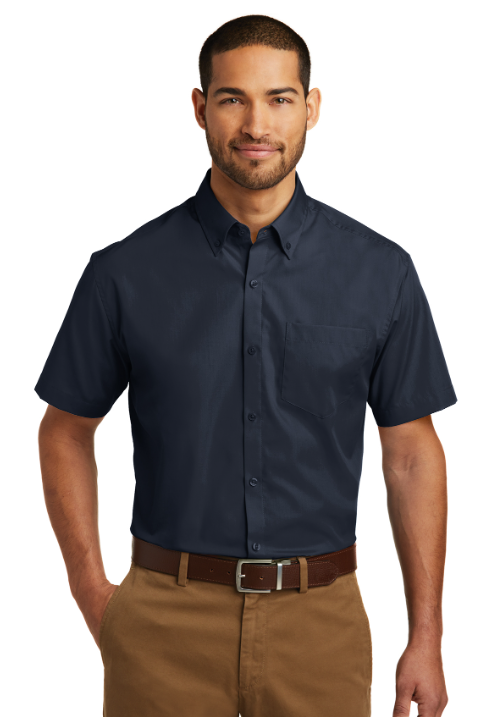 Port Authority® Short Sleeve Carefree Poplin Shirt