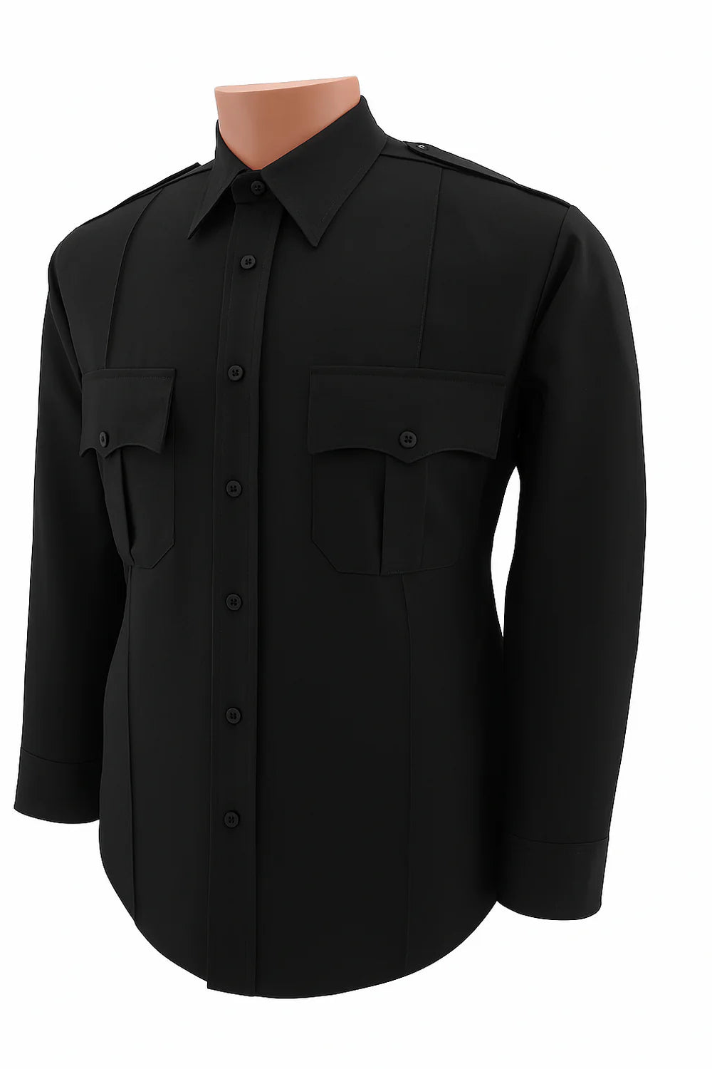 All Polyester Long Sleeve Shirt
